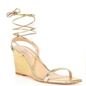Antonio Melani Gold Wedge Sandals